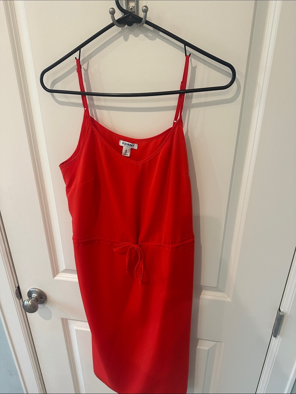 Old Navy Red Spaghetti-Strap Tie-Waist Mini Dress